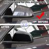 For Tesla Model Y Juniper 2025 ABS Rear View Door Wing Side Mirror Cover Caps Shell Case Bull Horn Rearview Mirror Cover Exteri