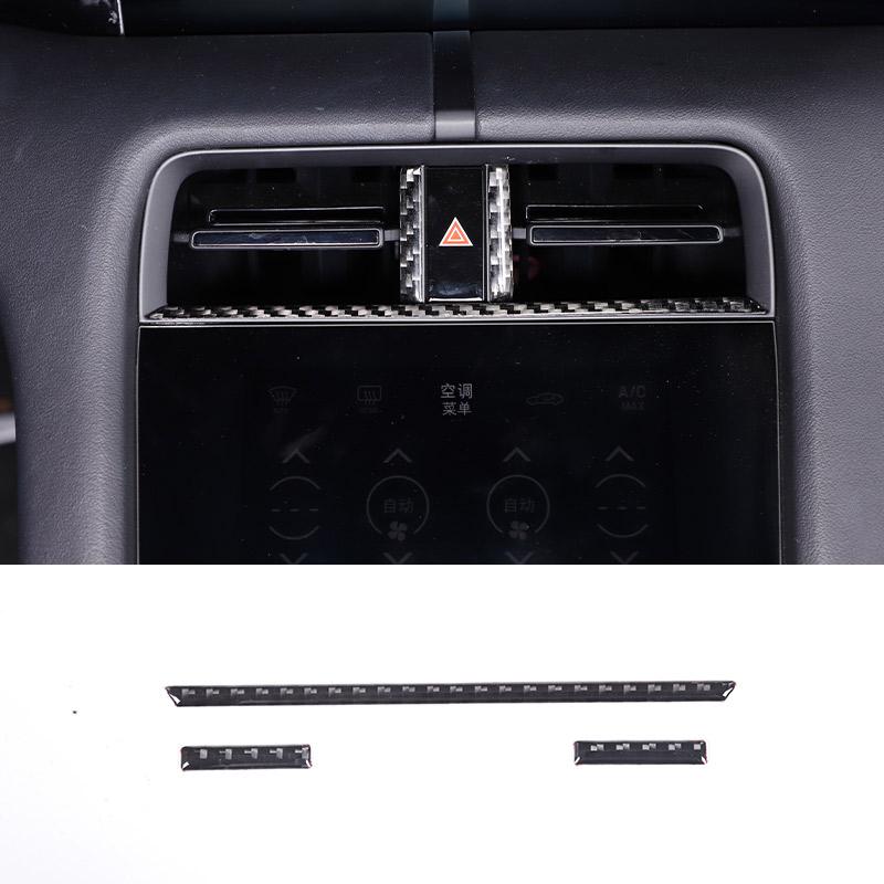 Soft Carbon Fiber for Porsche Taycan 2019-2025 Car Interior Dashboard Center Console Door Decoration Stickers Car Accessories