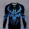 Men's 3D Stripe Printed Long-sleeved T-shirt, Comfortable, Breathable and Versatile Men's Top