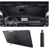 2025 Upgrade Car Windshield Sun Shade Windshield Sunshade Umbrella [Star Fabric] Protect Car from Sun Rays&Heat Damage Keeps Vehicle Cool, Spring