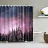 Colorful Trees Flower Palm Sunflower Bathroom Curtain Waterproof Polyester Shower Curtain Bath Curtain For Bathroom With Hooks