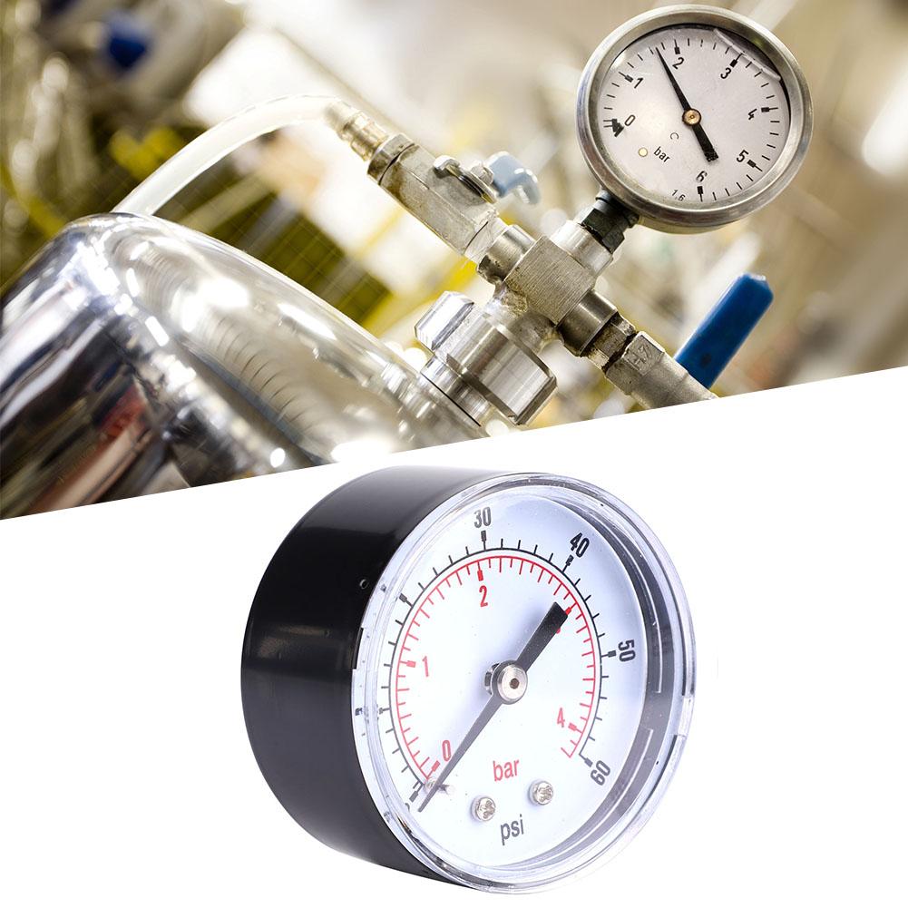 

Манометр 50 мм циферблат 1/8 BSPT заднее подключение для воздуха, воды, масла, газа (0300PSI 020Бар)