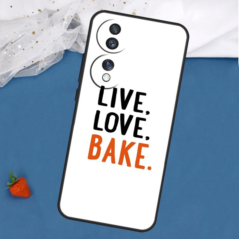 Love Baking Chef Knife Case For Honor Magic 8 7 5 6 Pro 200 400 50 70 90 Lite Win RT X8c X8b X9a X9b X9c X9d Cover