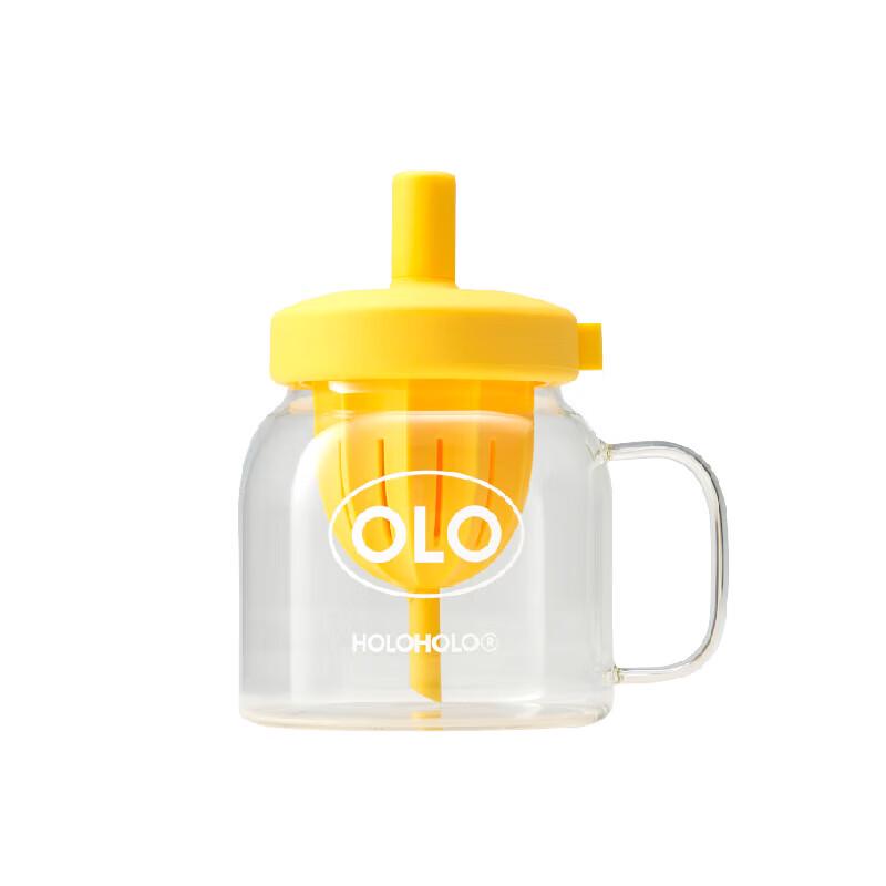 HOLOHOLO High-Temp Glass Tea & Juicer Straw Cup