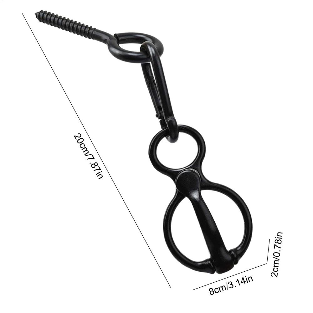 Horse Tie Ring Stainless Steel Training Equipment Quick Release Horse Tie Ring Reins For Stables Carriages Grooming Station Wash