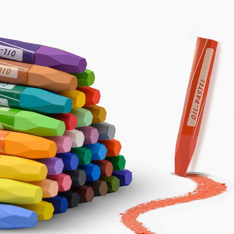 1Set Children Crayons Oil Pastel Dust Free Non-Toxic Crayons Toddler Washable Crayons Painting Drawing Sketching Oil Pastel