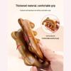 Green Sandalwood Cat Head Meridian Massage Comb - Five-Finger Round Design