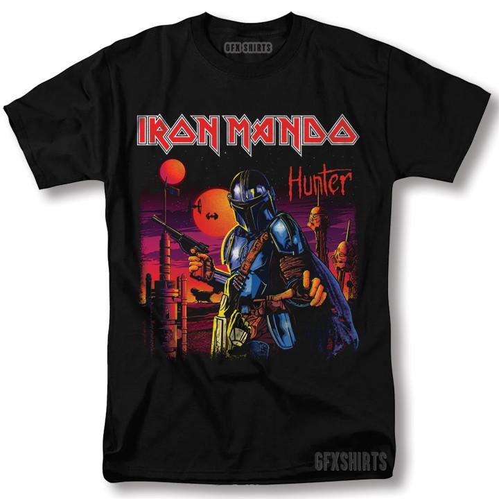 Iron Mando Shirt Mandalorian Iron Maiden Shirt Star Wars Graphic Design T-Shirt Unisex T-Shirt