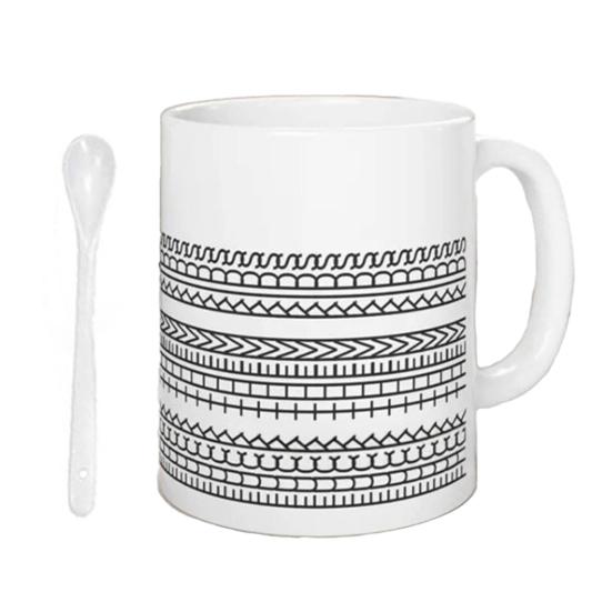 Yousheng Hidden Message Coffee Mug 11oz Capacity Ceramic Cup Funny Senior Citizen Mug Personalized Gift for Family Friends