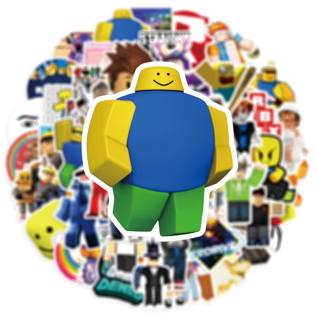 Roblox Graffiti Stickers 50pcs Unique Waterproof Vinyl Decals For Skateboard Helmet Water Bottle Laptop Luggage Kids Teens Fans