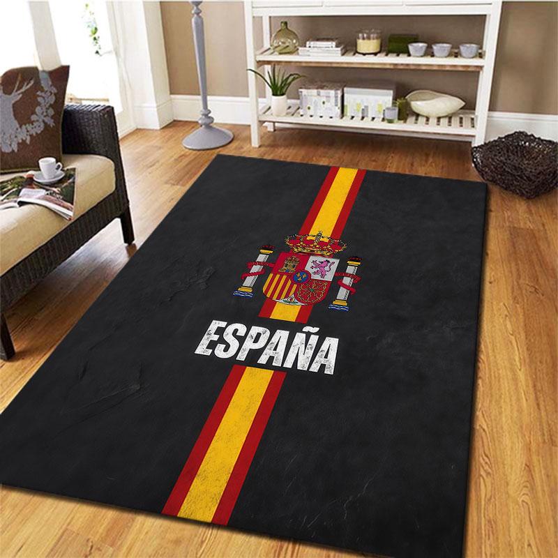 Spain National Football Team Carpet Rug for Living Room Bedroom Home Sofa Decoration,Kids play Non-slip Floor Mat