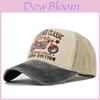 Cappellino da Baseball in Cotone Retrò Vintage Cappello da Sole Regolabile per Uomo Cappellino da Camionista da Motociclista