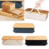 Bread Keeper for Bread, Bun, Bagel, Loaf Bakery Space Saving Cafes Box Navy