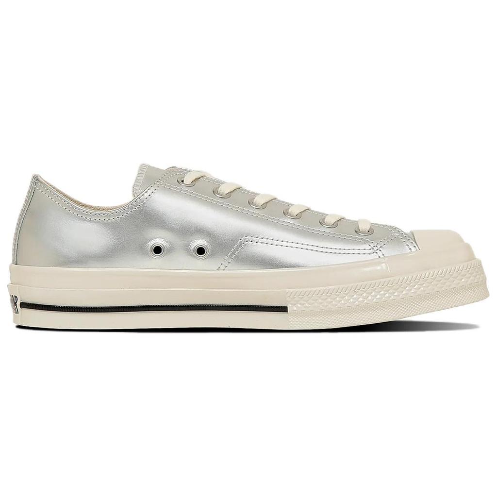 Converse All Star Squaretoe Sv Ox Versatile Comfortable Durable Low-Top Skate Shoes Unisex sneaker Silver 31315830