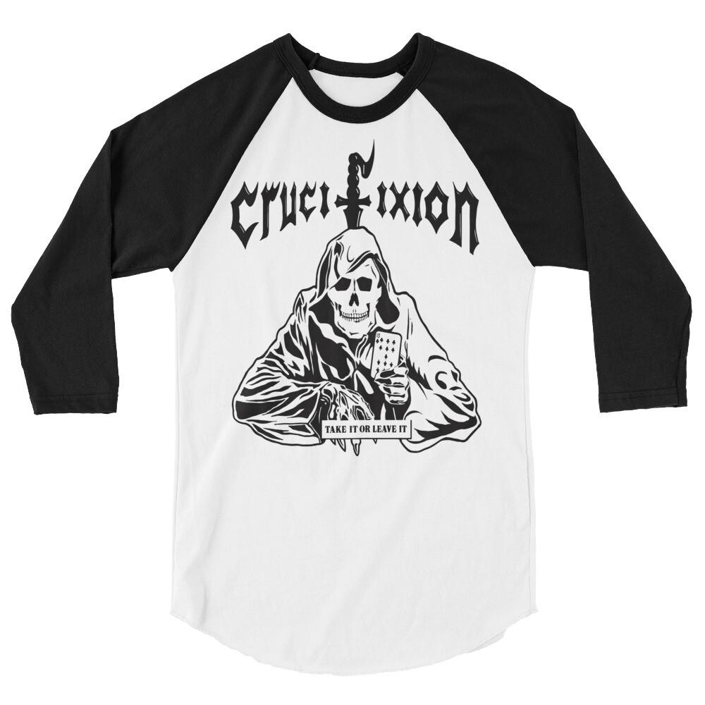 CRUCIFIXION take it or leave it shirt HEAVY METAL NWOBHM UK 80s XL