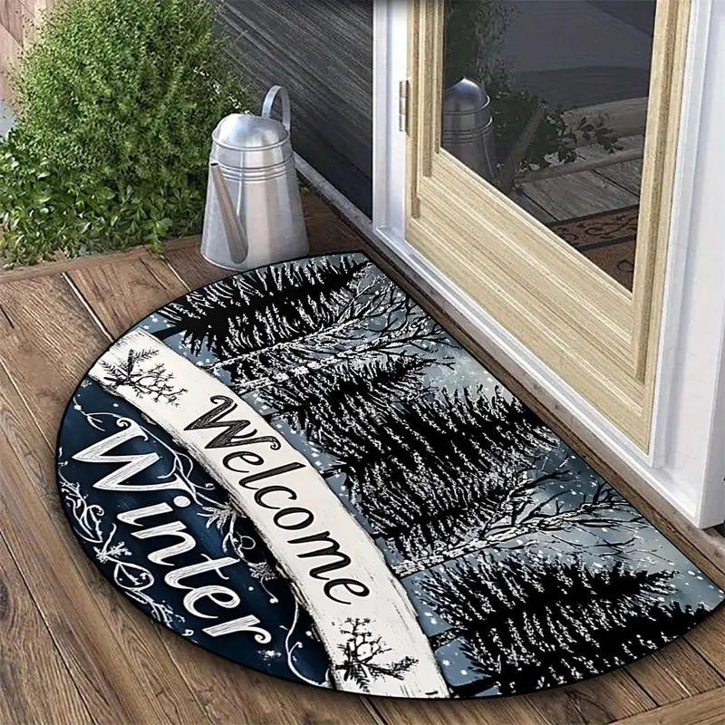 

Удобные печатные напольные коврики для домашнего использования, декоративные коврики для прихожей, нескользящие коврики для ванной и туалета 0.4M-0.6M коричневый