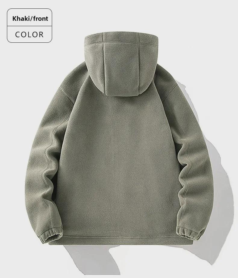 2024 Large Youthful Fleece Hoodie for Middle-aged/Elderly Men & Couples