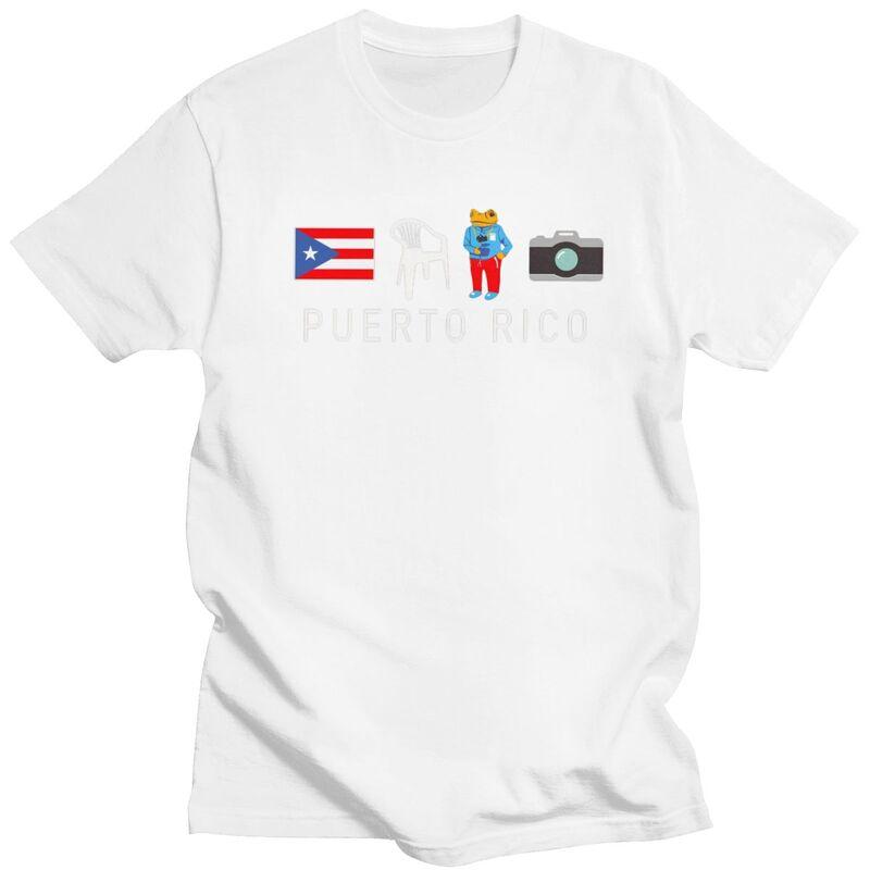 Custom Puerto Rico Taino Coqui Boricua Flag T Shirts for Men Pure Cotton Tees Tshirt ShortSleeve Fashion Tshirt