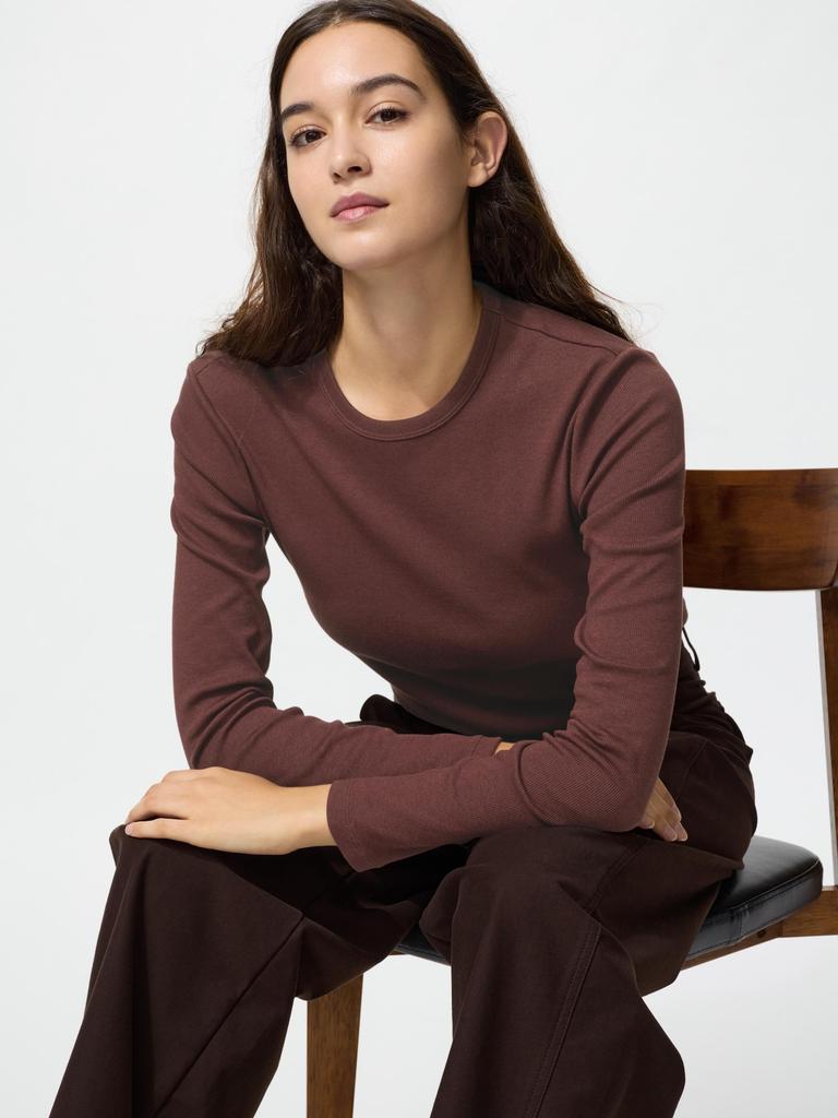 Uniqlo Japan SofT Rib Crew Neck T