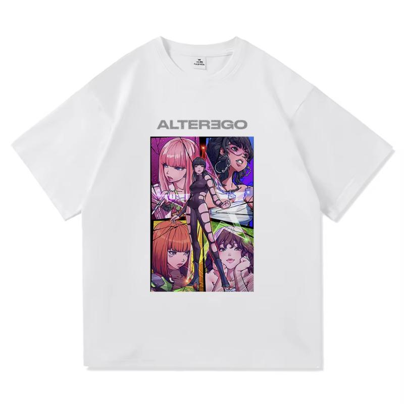 

Lisa Alter Ego Tour 2025 T Shirt Fashion Men/Women Harajuku Aesthetic T-Shirt High Quality Anime Vintage Cotton Tees Shirts Tops S