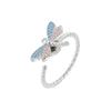 Hot selling dragonfly rotating ring trend simple, versatile, high-end adjustable popular ring
