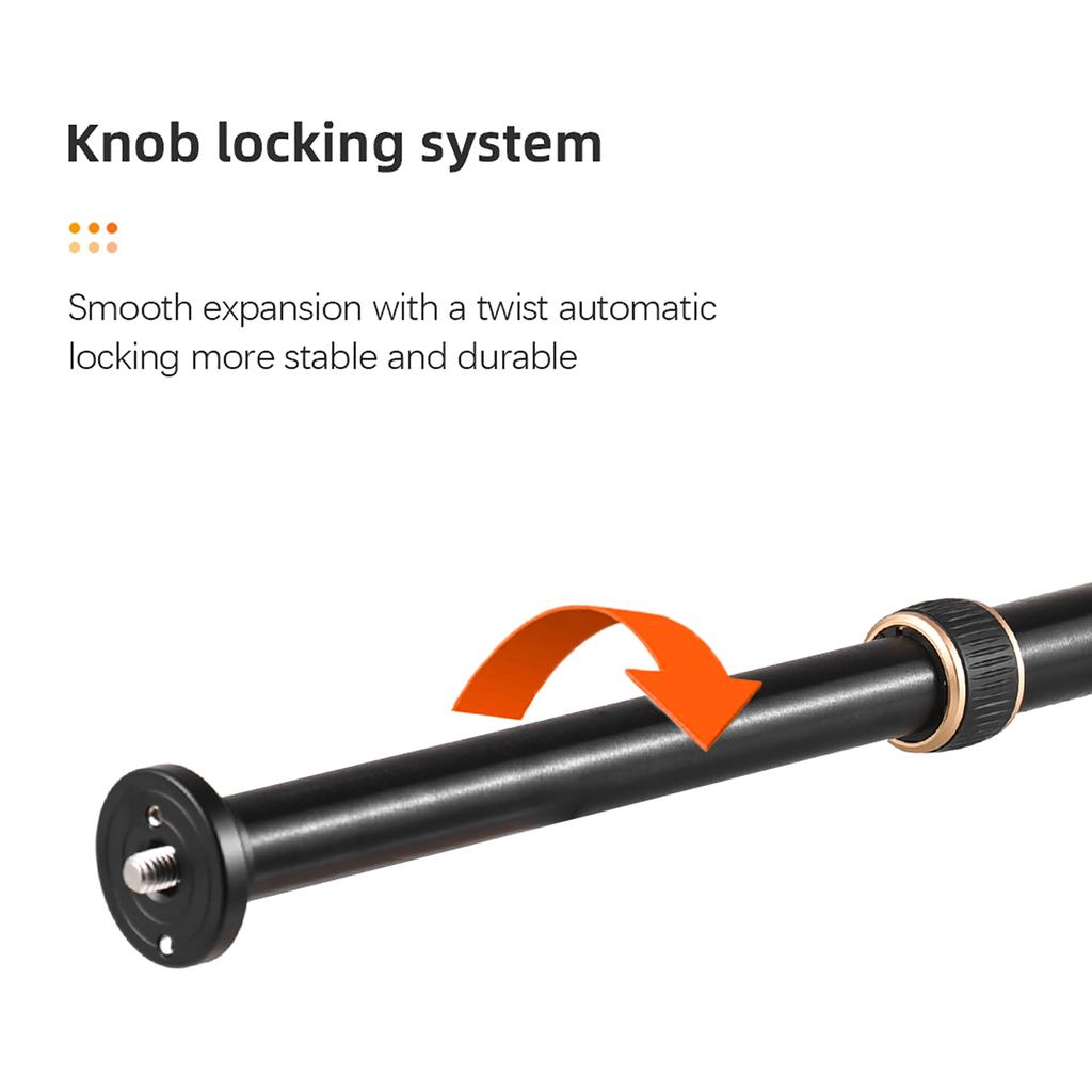 36.6in Tripod Extension Rod Boom Arm for Tripod with Quick Release Plate 10KG 22lbs Load Capacity 2 Adjustable Sections