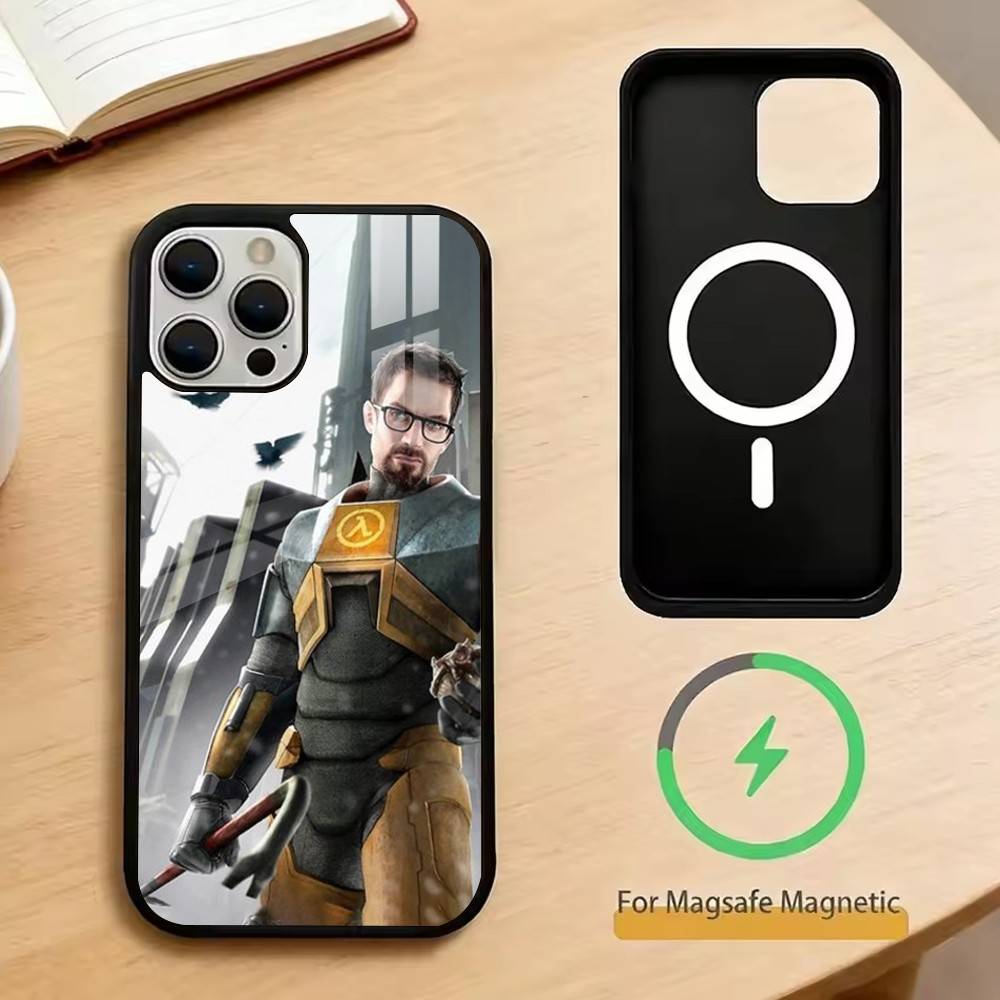 

Half-Life Phone Case For iPhone17,16,15,14,13,12,11 Plus,Pro Magnetic For Magsafe Wireless Charging iPhone13