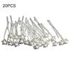 20Pcs Wedding Bridal U Hairpins Imitation Pearl Flower Rhinestone Hair Pins