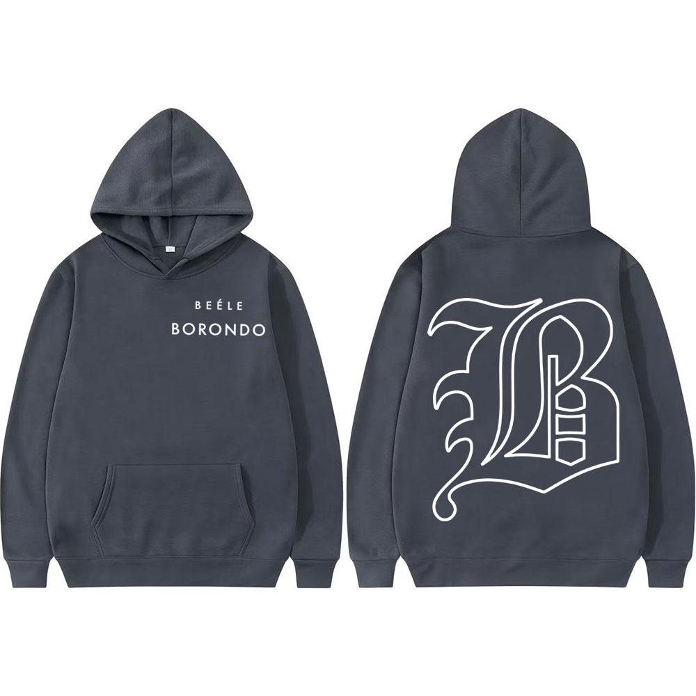 Rapero Beele Borondo Logo Merch sweatshirt Men's fashion Hip Hop High-quality hoodie Men's comfortable Sweatshirt