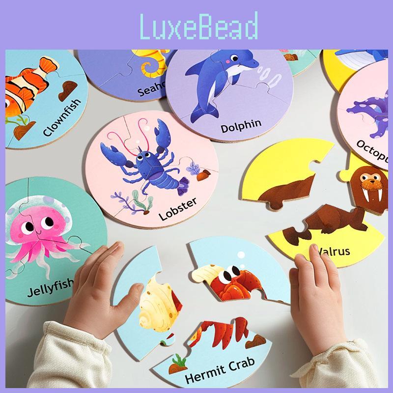 Animals Forest Marine Puzzle Board Educational Toy Learning Cognitive Training