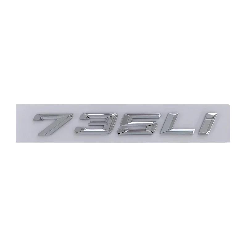 ABS Car Sticker Trunk Emblem Badge Fender Side Decals for BMW 520Li 528Li 530Li 730Li 740Li 750Li Letters Decoration