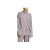 Adidas Originals Premium Essentials Washed Top Soft Comfortable Loose Long Sleeve T-Shirt Women Tops Shadow-Grey IY7400