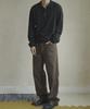 SIIIIDO Front Ct Line Collar Knit #3