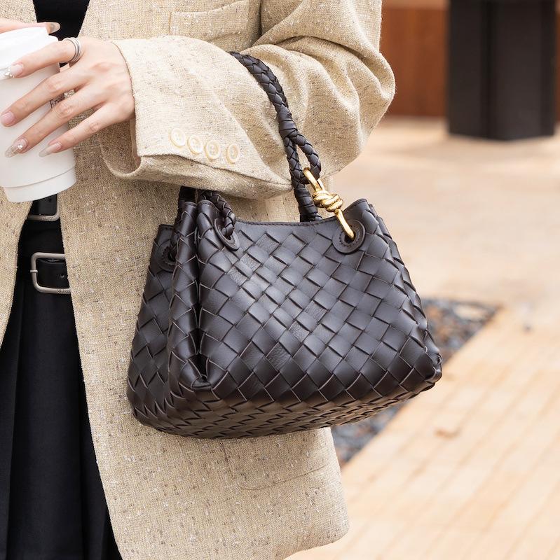 

Новая парашютная сумка для плетения, сумка для ведра с водой, корзина для овощей, сумка для вязального оборудования, сумка с текстурой премиум-класса 24cmx18cmx18cm кофейный