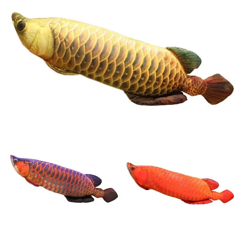 Realistic Golden Dragonfish Pillow Carp Catfish Loach Carp Plush Toy Soft And Comfortable Sofa Cushion