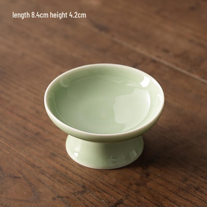 Mini Ceramic Plum Green Fruit & Snack Plate