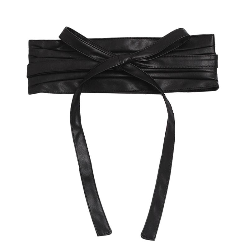 Удобный и прочный широкий ремень из ПУ-кожи с множеством отверстий для индивидуальной подгонки, модный аксессуар 1