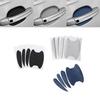 4 Universal Carbon Fiber Car Door Handle Protectors - Scratch Resistant Adhesive Film
