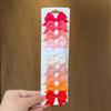 10Pcs/set Solid BB Hair Clips For Cute Girls Ribbon Bowknots Boutique Barrettes Hairpins Headwear Kids Hair Accessories Gifts
