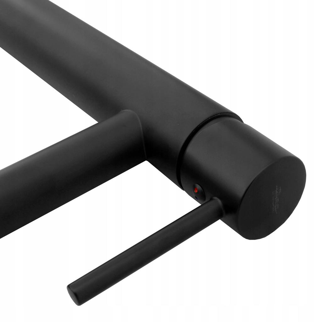 Black Tess Rea Matte Countertop Tall Washbasin Tap