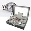 8 Slots PU Leather Watch Storage Case Jewelry Display Box Holder Organizer