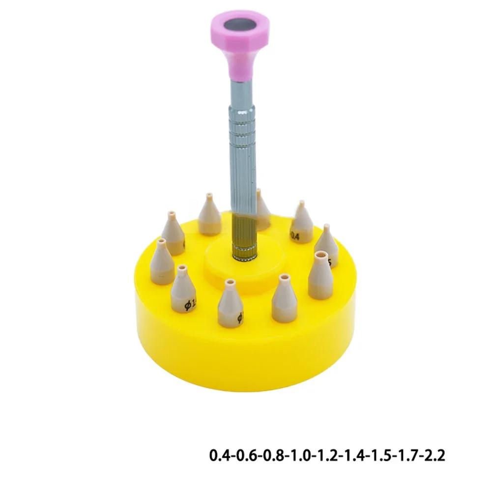 

1set Watch Hands Fitting Tool 10 Sizes Setting Press Presser Setter Watch Repair Tools For Watchmaker Accessories жёлтый