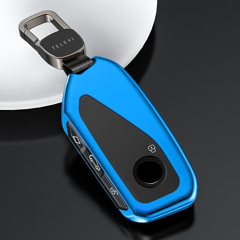 Styling Mouldings Aluminum Alloy TPU Car Remote Key Fob Cover Case for BMW Ix X7 I7 XM 2023 key fob