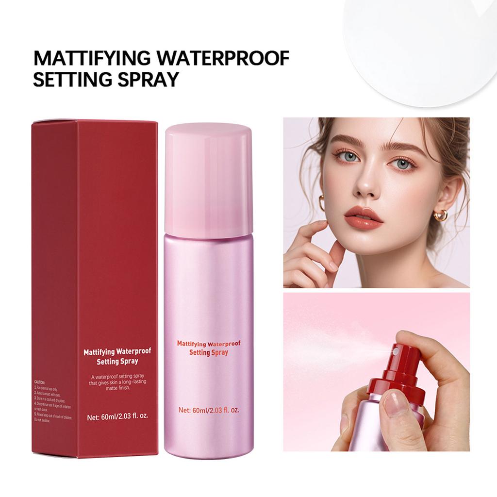 Langanhaltendes mattes Make-up-Fixierspray Hydratisierender Nebel für verschiedene Hauttypen Wasserdichtes Finish Ölkontroll-Fixierspray
