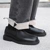 Men's Leather Shoes New Autumn Niche British Casual Men's Shoes Thick Sole Heightening Big Head Derby Tide Shoes 68661-J