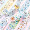 70mm*2m Cute Cartoon Creative Decoration Adhesive Tape PET Die Cutting Tapes Handbook DIY Scrapbooking Collage Journal Stickers