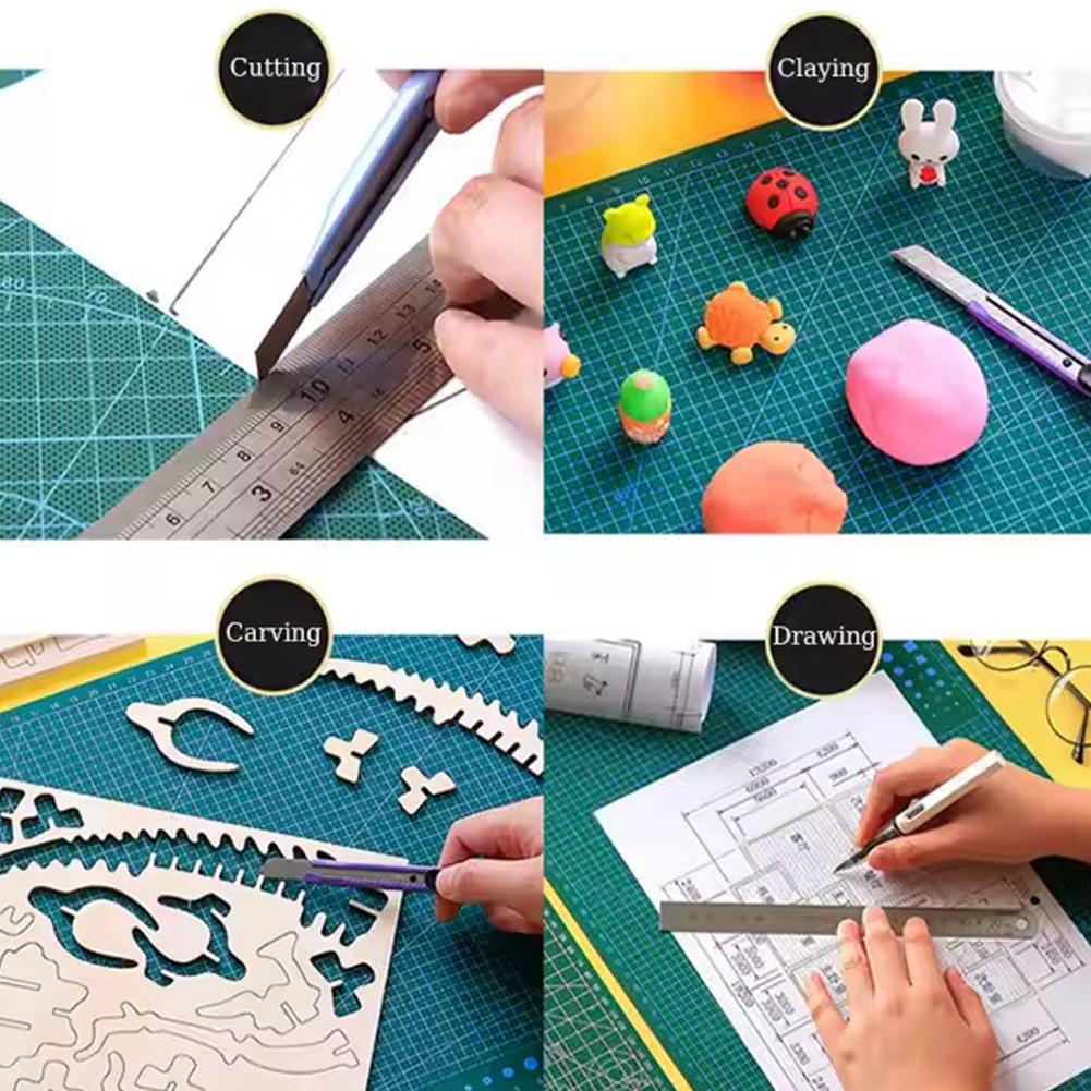 Multi-Functional Cutting Mat High Durability Accurate Sewing Scale Art Handicrafts Portable Mar B4Q8