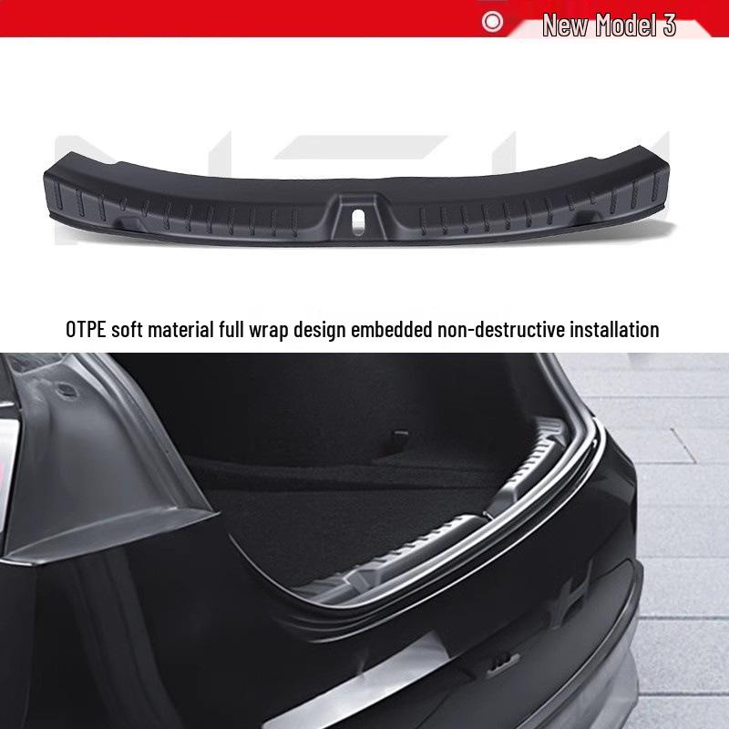 Tesla Model 3/Y Trunk Sill Protector - Full Coverage Modification for Refresh Version
