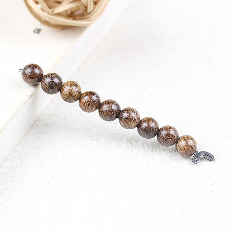 Golden Sandalwood 8MM Loose Beads for Handmade DIY Buddhist Prayer Bracelets - 108 Accessories