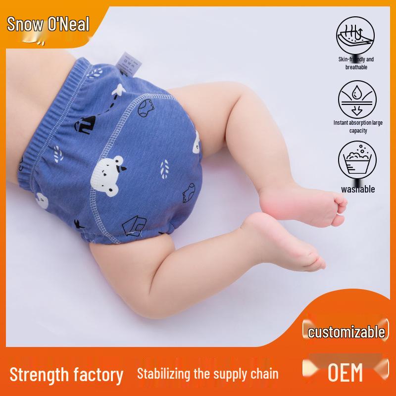 Auman Breathable Infant Training Pants: Waterproof, Urine-proof, Diaper Cover & Potty Trainer